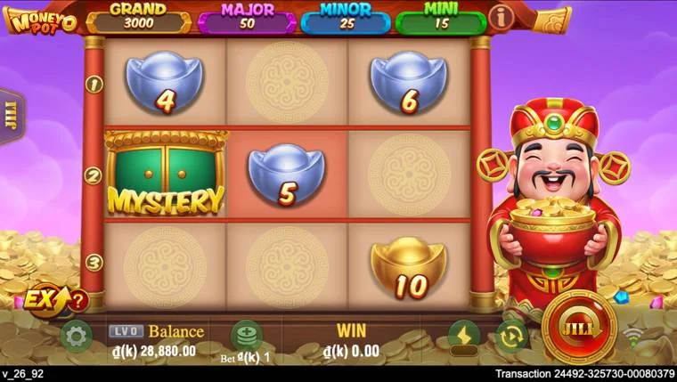 Ảnh màn hình gameplay game Money Pot (slot JILI) chơi tại LC79